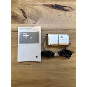 HP PhotoSmart M22 4.0MP Digital Camera Silver Tested and Working